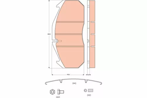 Brake Pad Set, disc brake