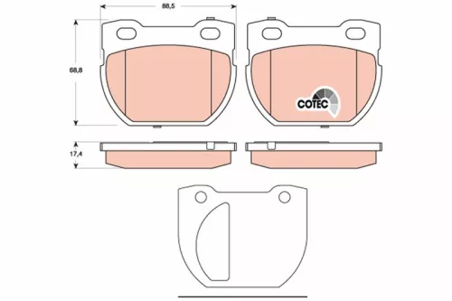 Brake Pad Set, disc brake