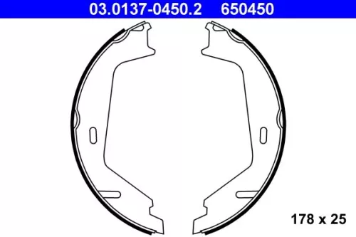 Brake Shoe Set, parking brake