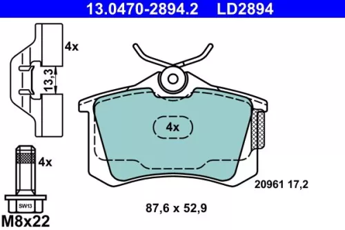 Brake Pad Set, disc brake