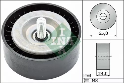 Deflection/Guide Pulley, V-ribbed belt