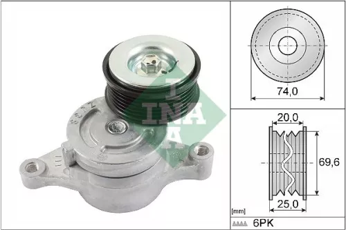 Belt Tensioner, V-ribbed belt
