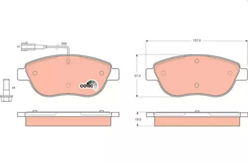 Brake Pad Set, disc brake