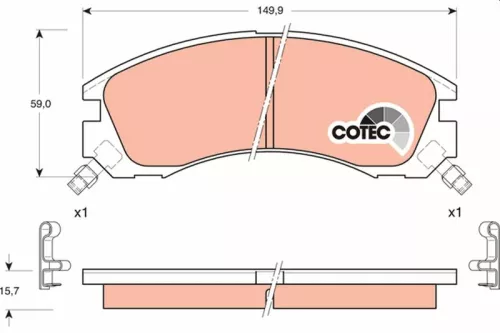 Brake Pad Set, disc brake