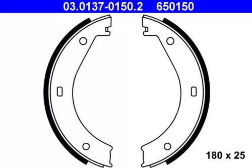 Brake Shoe Set, parking brake