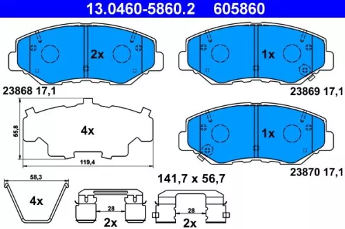 Brake Pad Set, disc brake