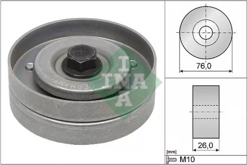 Deflection/Guide Pulley, V-ribbed belt