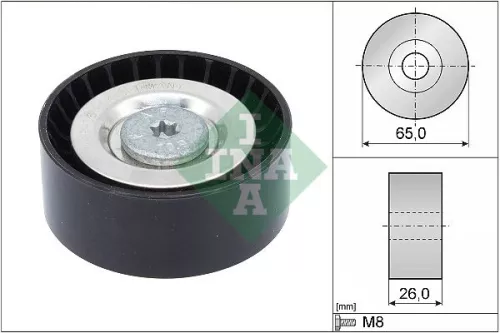 Deflection/Guide Pulley, V-ribbed belt