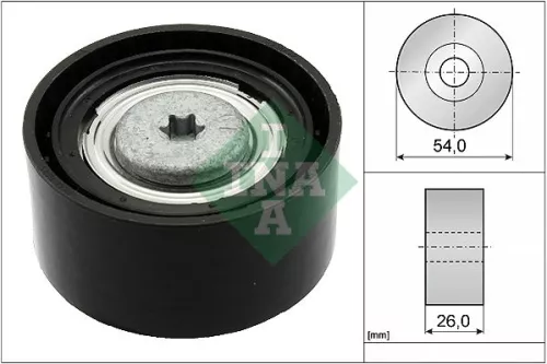 Deflection/Guide Pulley, V-ribbed belt