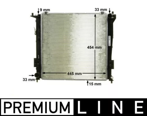 Radiator, engine cooling
