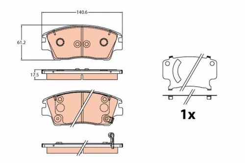 Brake Pad Set, disc brake