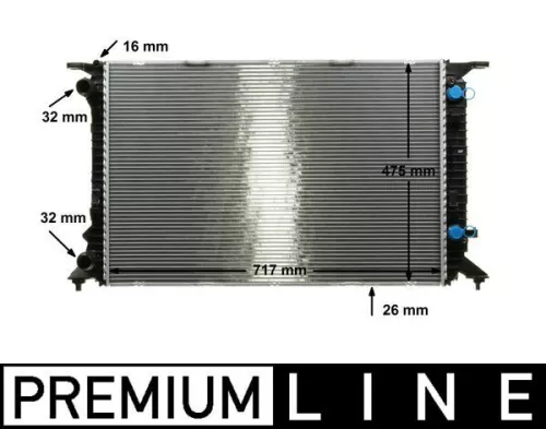 Radiator, engine cooling