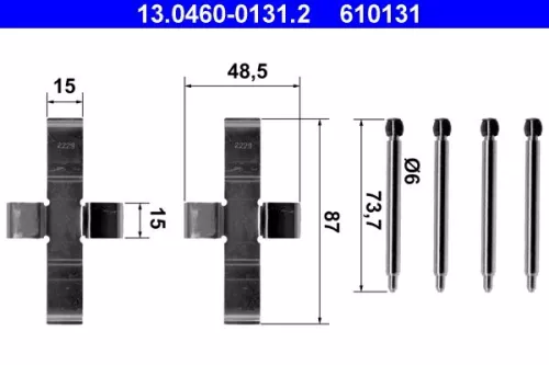 Accessory Kit, disc brake pad