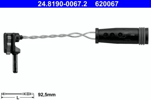 Warning Contact, brake pad wear