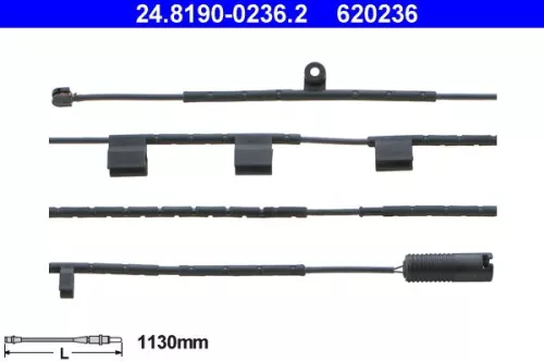 Warning Contact, brake pad wear