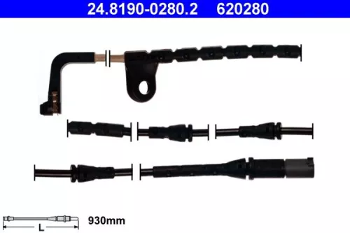 Warning Contact, brake pad wear