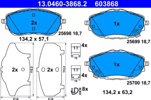 Brake Pad Set, disc brake