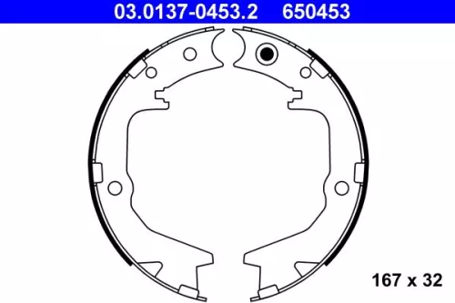 Brake Shoe Set, parking brake