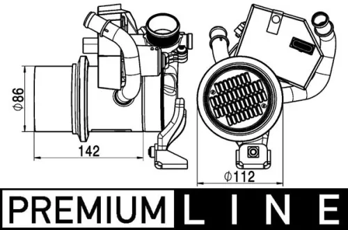 Cooler, exhaust gas recirculation