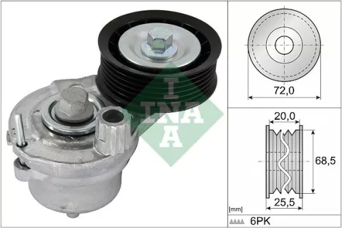 Belt Tensioner, V-ribbed belt