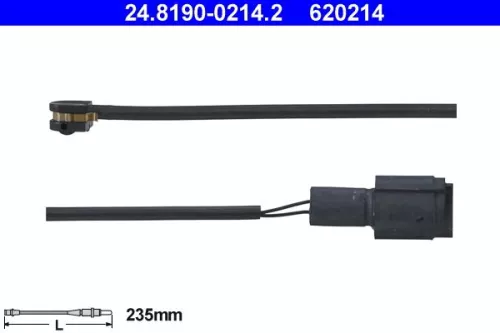 Warning Contact, brake pad wear