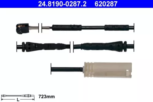 Warning Contact, brake pad wear