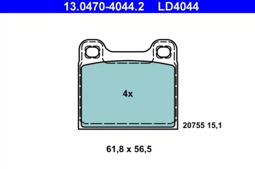 Brake Pad Set, disc brake