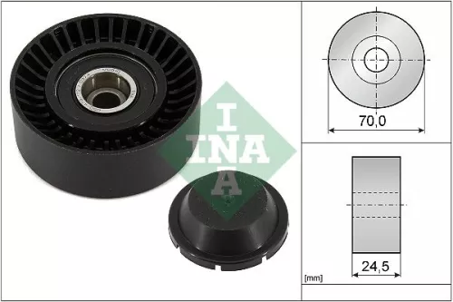 Deflection/Guide Pulley, V-ribbed belt