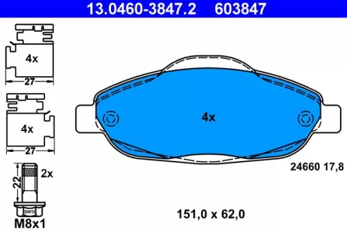 Brake Pad Set, disc brake