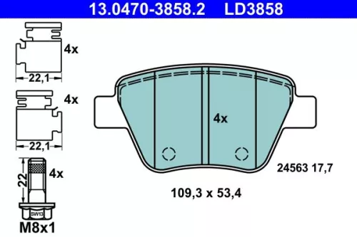 Brake Pad Set, disc brake