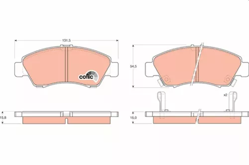Brake Pad Set, disc brake