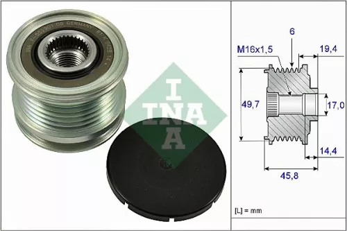 Alternator Freewheel Clutch