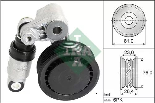 Belt Tensioner, V-ribbed belt