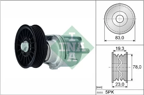 Belt Tensioner, V-ribbed belt