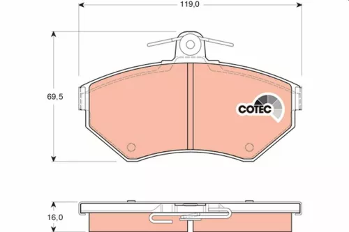 Brake Pad Set, disc brake