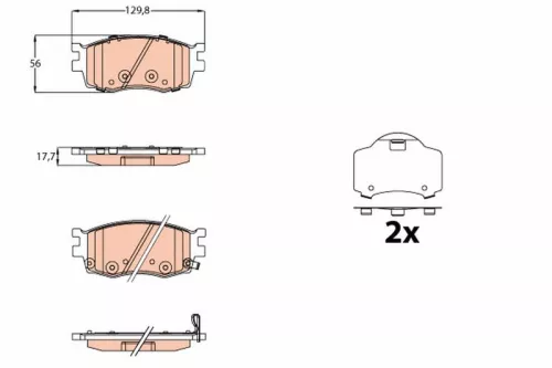 Brake Pad Set, disc brake