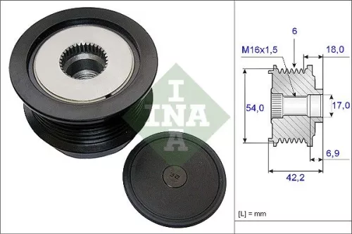 Alternator Freewheel Clutch