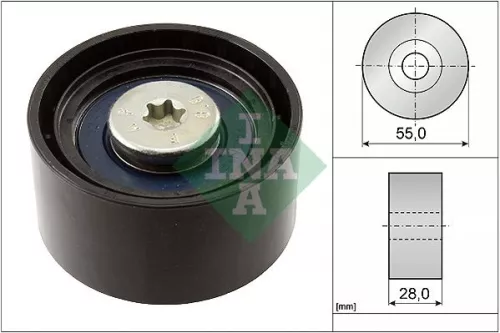 Deflection/Guide Pulley, V-ribbed belt