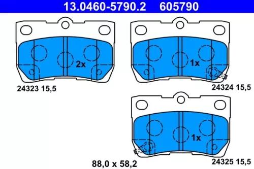 Brake Pad Set, disc brake