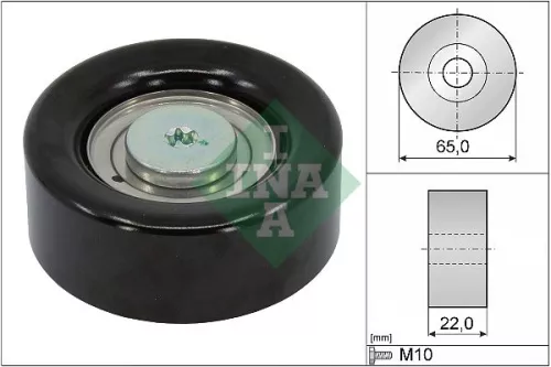 Deflection/Guide Pulley, V-ribbed belt
