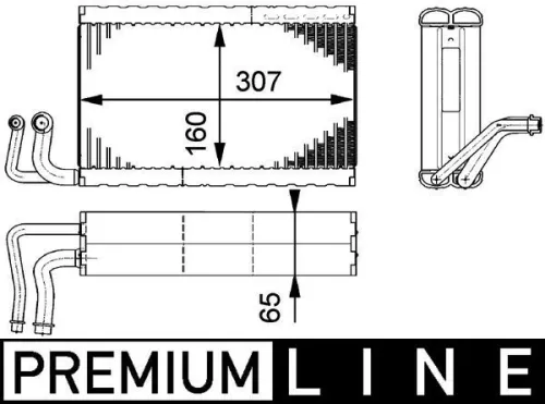Evaporator, air conditioning