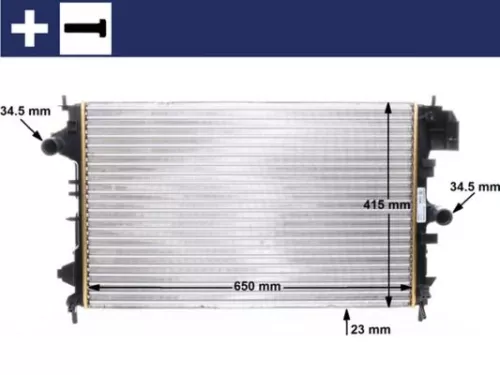 Radiator, engine cooling