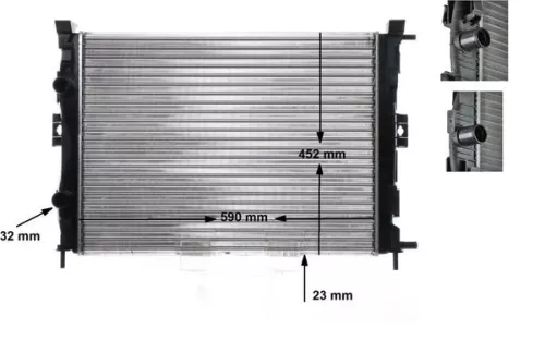 Radiator, engine cooling