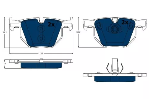Brake Pad Set, disc brake