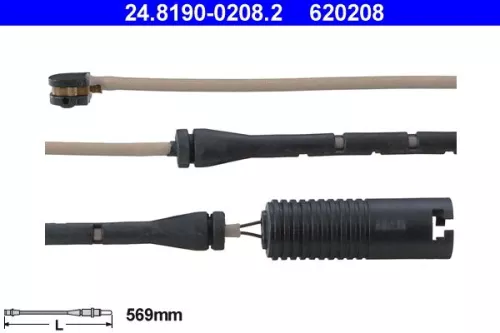 Warning Contact, brake pad wear