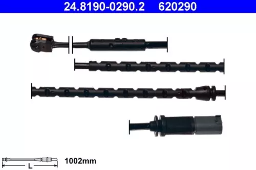 Warning Contact, brake pad wear