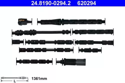 Warning Contact, brake pad wear