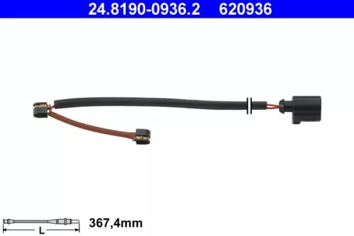 Warning Contact, brake pad wear
