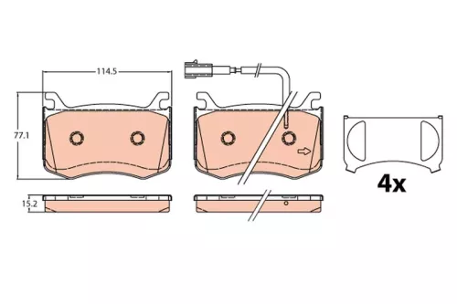 Brake Pad Set, disc brake