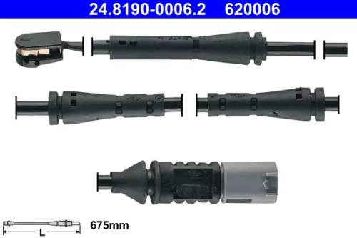 Warning Contact, brake pad wear